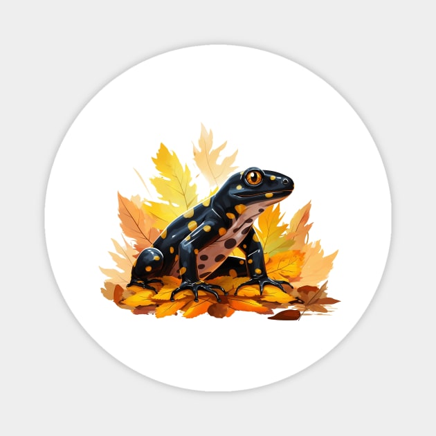 Fire Salamander Magnet by zooleisurelife